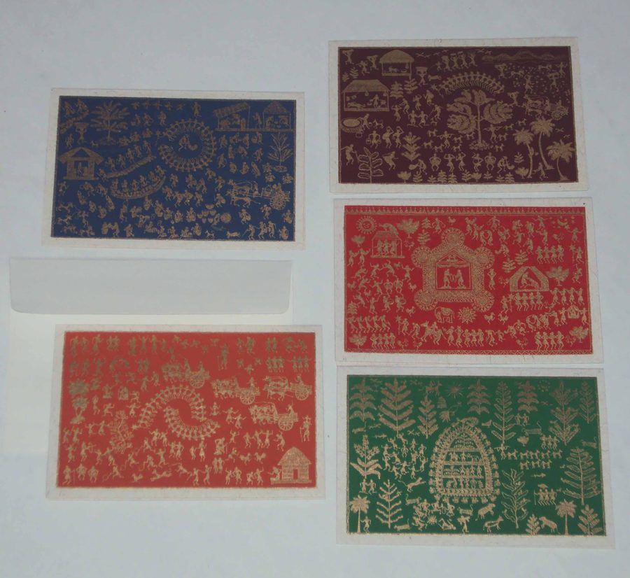 Warli, a Chimanlals cards with envelopes set