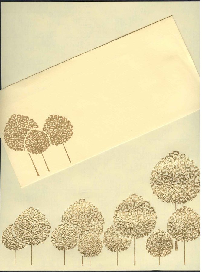 Vriksh, a Chimanlals letter papers with envelopes design